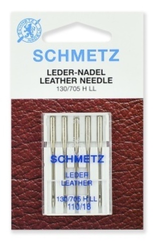 Иглы 18 Schmetz для кожи 130/705 H LL №110