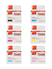 Комплект картриджей EasyPrint IE-T0487_SET для Epson T0487: черный, голубой, пурпурный, желтый, светло-голубой, светло-пурпурный