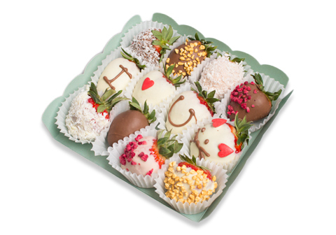 Клубника в шоколаде "Ассорти", 12шт