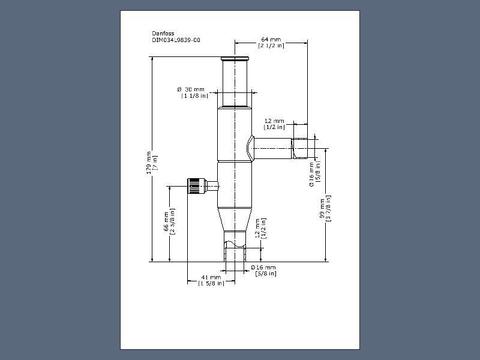 Регулятор давления испарителя KVP 15 Danfoss 034L0029