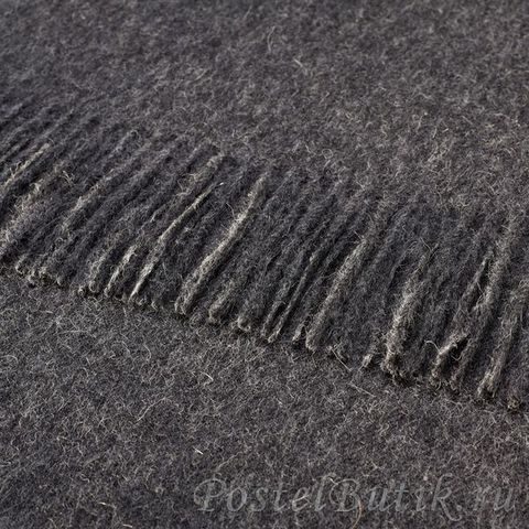 Плед 130х200 Bronte Alpaca Charcoal серый