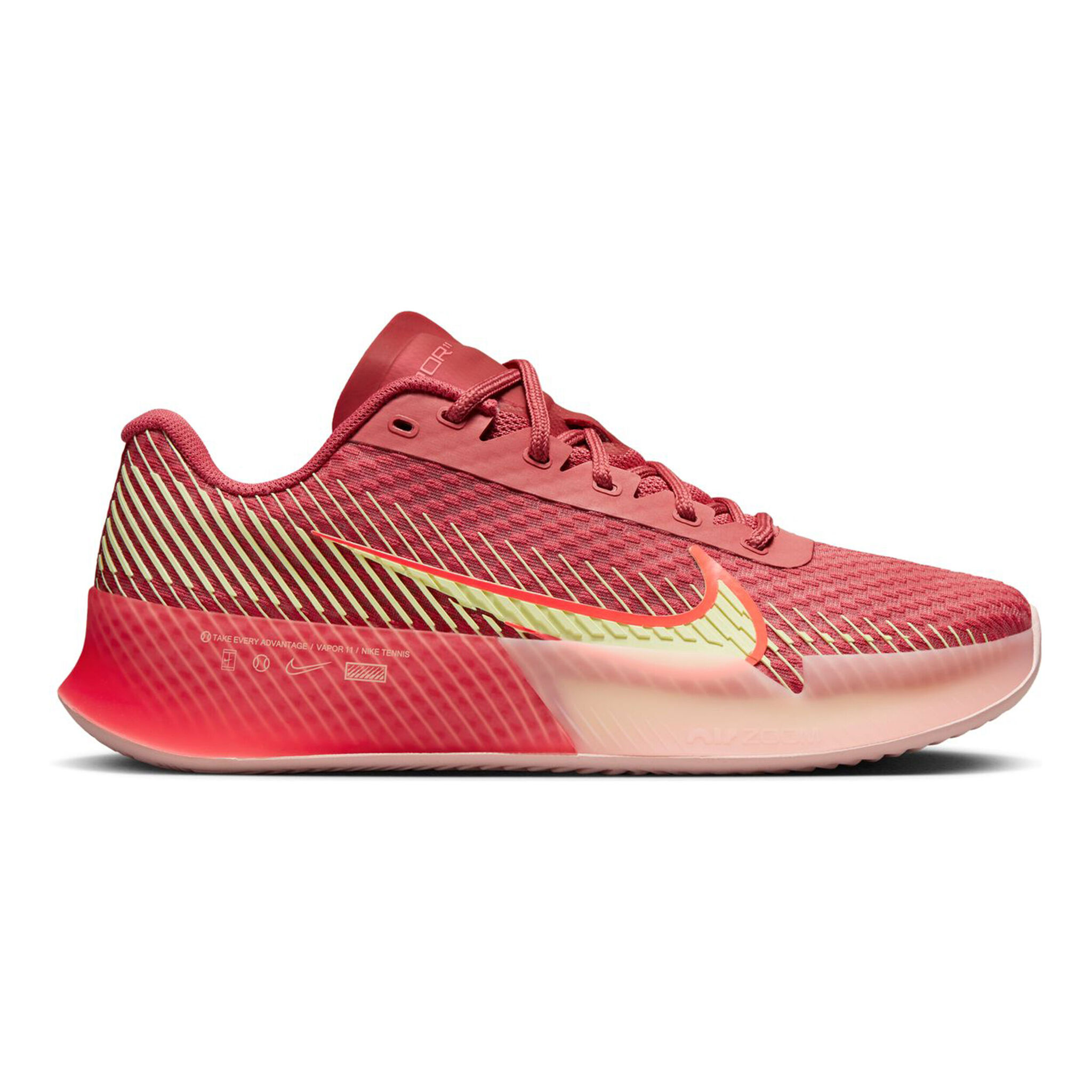 Nike Zoom Vapor 11 Clay Court Shoe Women Coral 17 400 Tennis sport.club