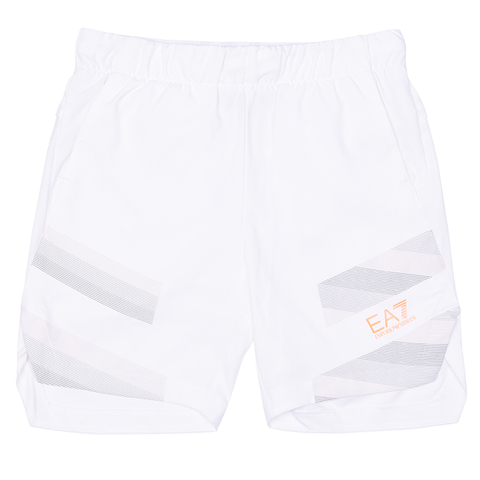 Детские теннисные шорты EA7 Boy Woven Shorts - white