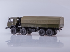 KAMAZ-6350 Mustang 8x8 flatbed truck khaki 1:43 PAO KAMAZ