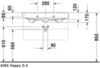 Раковина мебельная Duravit Happy D.2 2318800030