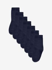 Носки хлопковые для мальчика Next U30-951, 7 шт., Темно-синий