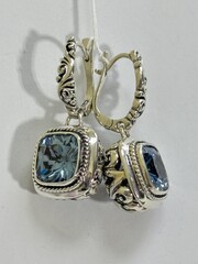 Людовик (серьги из серебра)