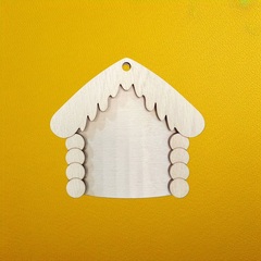 домик 10,5*10см , фанера