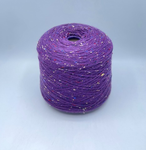 Filati Venezia (пр.Италия),art-Calzetteria Bottonato, 4/16 400/100гр, 75%Меринос, 25%Полиамид, цвет-Ежевичный,твидовый, арт-36636