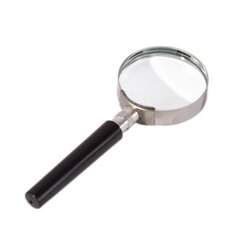 
          Лупа Alingar, 50 мм, 4-х кратное увеличение, металл. ободок, пластиковый держатель, картонная упаковка