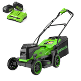 Газонокосилка Greenworks GD24X2LM361K4 2×24V (36 см) аккумуляторная, c 2×АКБ 4А/ч и двойным ЗУ