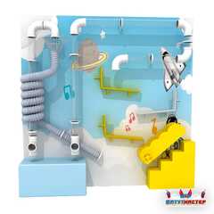 Интерактивная стена в доу «Развивайка плюс», 2,59×2,02×0,5 м