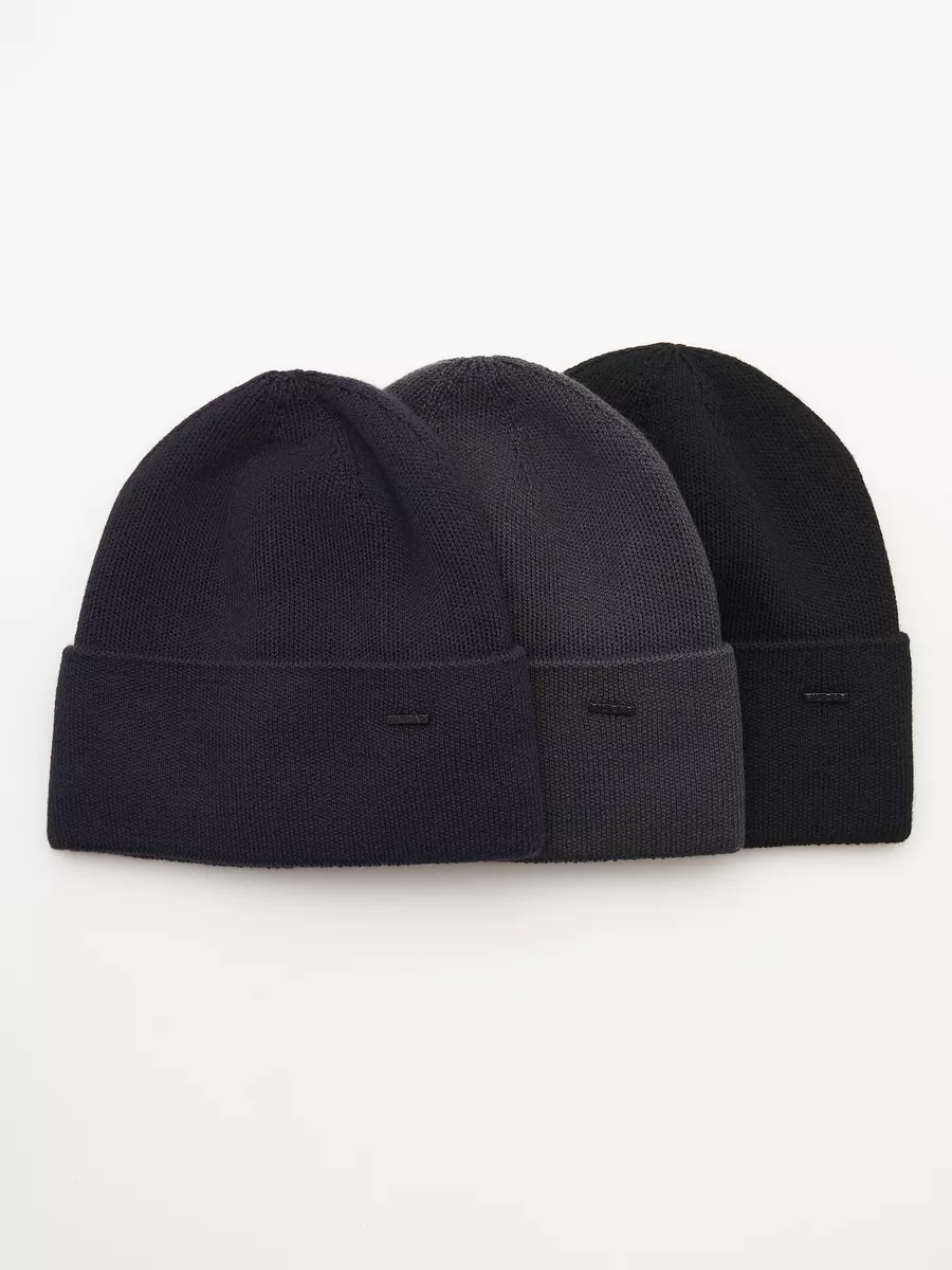 Шапка бини зимняя весенняя с флисом