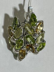 Колос (серьги из серебра)