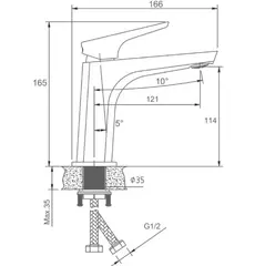 Смеситель для раковины HAIBA HB10726-3, графит