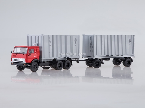 KAMAZ-53212 container truck with trailer GKB-8350 1:43 Start Scale Models (SSM)