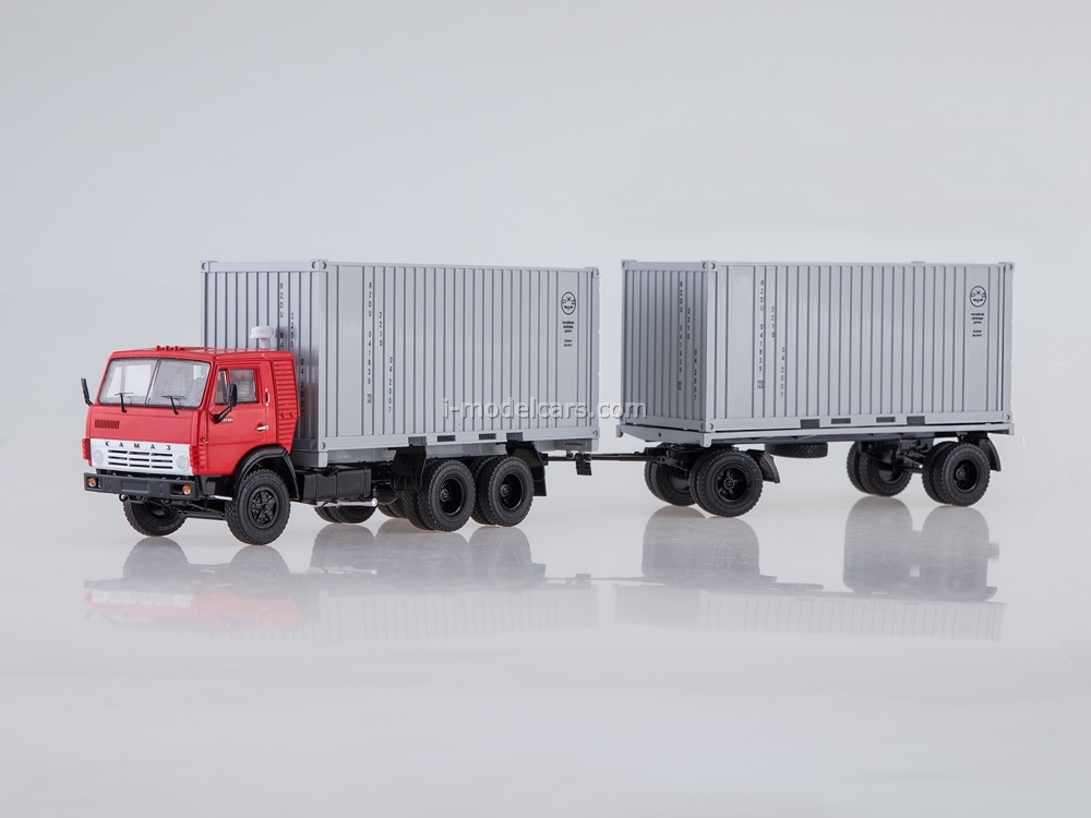 KAMAZ-53212 container truck with trailer GKB-8350 1:43 Start Scale 