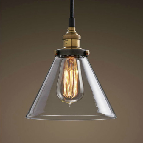 Светильник 20th c. Factory filament Clear Glass