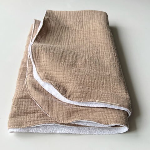 Непромокаемая пеленка муслин "Тауп"