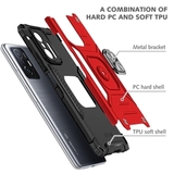 Противоударный чехол Strong Armour Case с кольцом для Xiaomi 11T, 11T Pro (Красный)