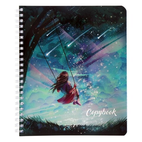 Тетрадь 80 л. кл. (Феникс) Copybook АНИМЕ гребень, печать по фольге 61247