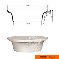 Колонна KЛB-205/1 (капитель)