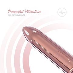 Розовая гладкая вибропуля So Divine Halo Bullet Vibrator - 8 см. - 