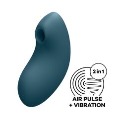 Синий вакуум-волновой вибростимулятор Vulva Lover 2 - 
