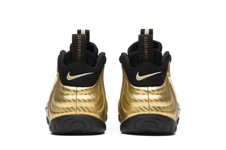 Nike black deals and gold foamposite