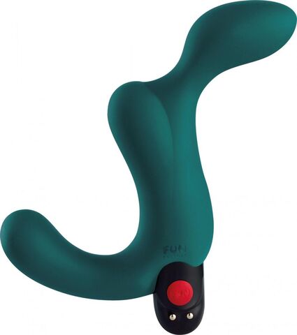 Бирюзовый вибромассажёр простаты Duke - Fun Factory 5200859