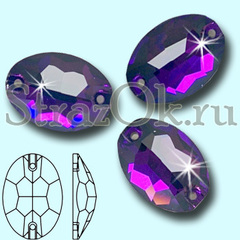 Стразы пришивные стеклянные Oval Purple Velvet, Овал Велвет фиолетовые на StrazOK.ru