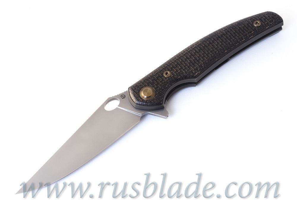 Cheburkov Raven S90V Titanium CF Folding Knife - фотография 