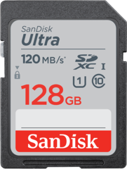 Карта памяти SanDisk Ultra SDXC 128Gb UHS-I 120MB/s Class 10
