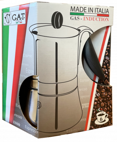 Кофеварка гейзерная G.A.T. LADY INDUCTION 113210 500ml, нерж. сталь