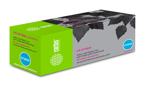 Картридж лазерный Cactus CS-CF383A CF383A пурпурный (2700стр.) для HP LJ Pro M476dn, M476nw, M476dw