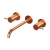 Cezares LEAF-BLI3L-L-01-W0 Смеситель для раковины встраиваемый на три отверстия, исполнение Хром