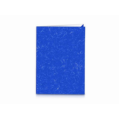 Папка уголок Attache двойная А4/A3 синяя мраморная (250 г/кв.м.)