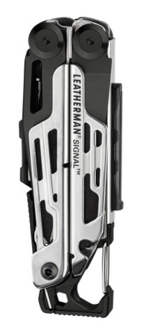 Мультитул Leatherman Signal 114,3 mm, 19 функций, серебристый/чёрный, кробка картонная (832625)
