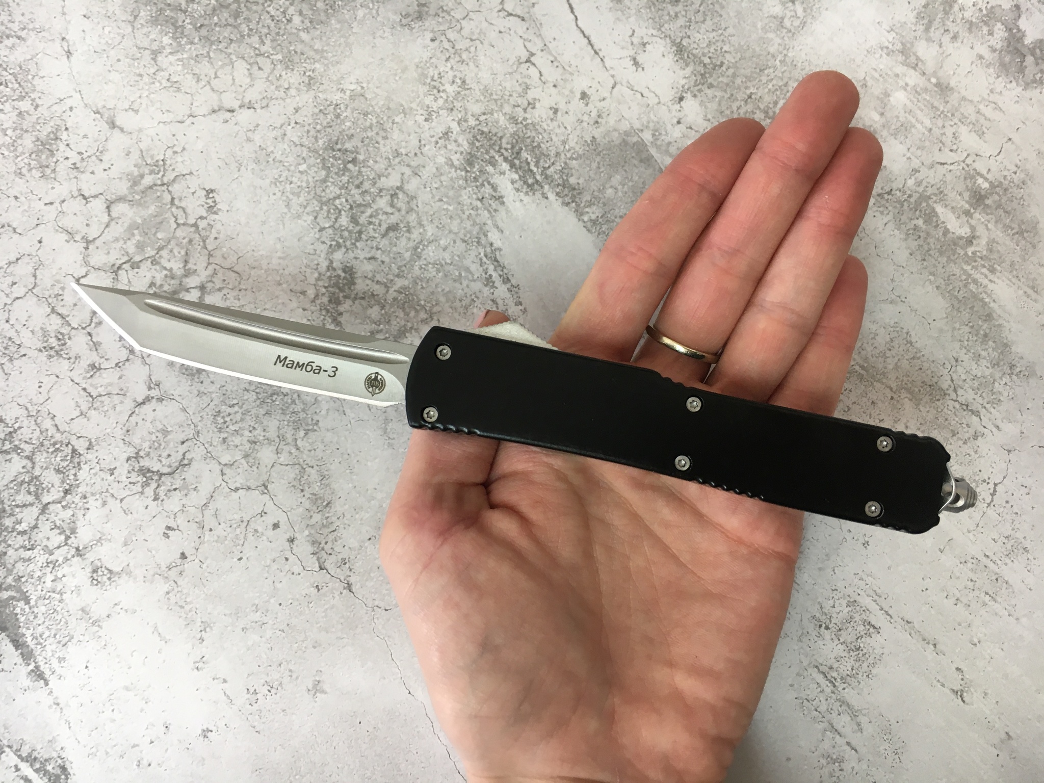 Нож автоматический фронтальный выкидной «Scarab», 8,9 см, MT_176-1, MICROTECH