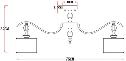 Потолочная люстра Arte Lamp IBIZA A4038PL-8CC