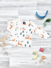 Футболка с длинным рукавом Mjölk Олени в лесу