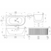 Abber AB9412-1.5 L Акриловая ванна,150x75x58