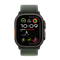 Apple Watch Ultra 2 49mm Черный Титан Ремешок S Alpine Зеленого Цвета 2024