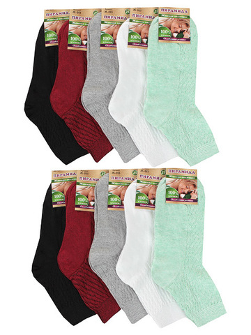 Ж013 носки женские, цветные (10шт)