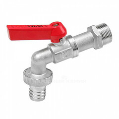 Кран водоразборный со штуцером 3/4" флажковая рукоятка ДУ20 КНР (К6)