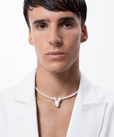 Подвеска RABBIT HEAD & PEARLS