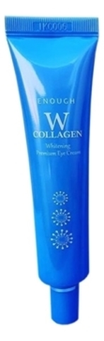 Enough W Collagen Whitening Premium Eye Cream - Осветляющий крем для кожи вокруг глаз с коллагеном