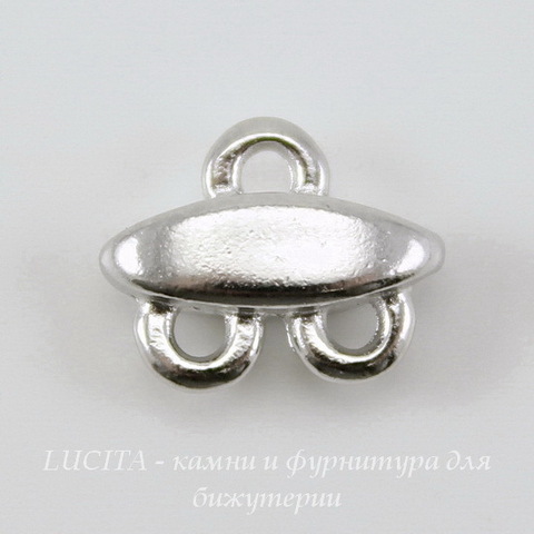 Коннектор TierraCast (1-2) 11х9 мм (цвет-платина) ()