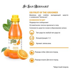 ISB Fruit of the Groomer Orange шампунь для слабой выпадающей шерсти 500 мл