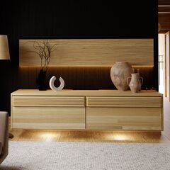 Декоративная панель Михаэлла для гостиной из массива дуба